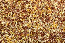 DelightFood Chicken Feed, Three Grain Scratch Poultry Feed 10 Pound
