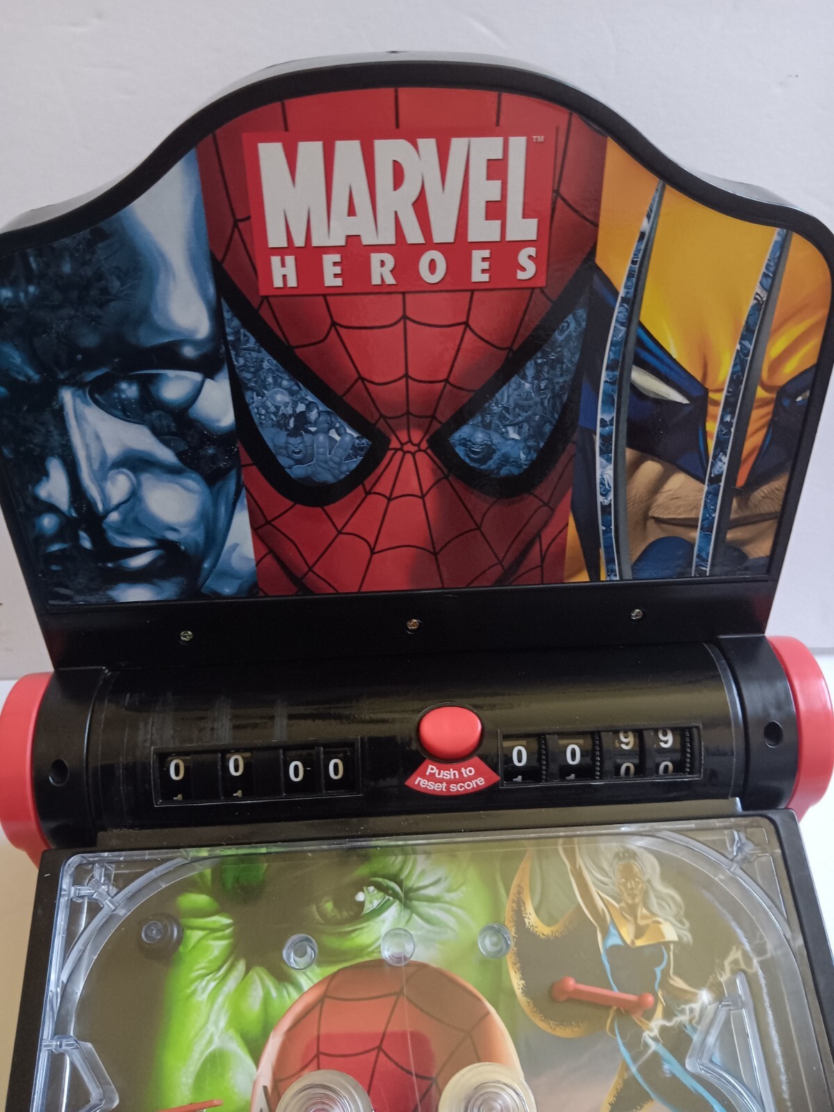 Marvel Heroes Pinball Machine Electronic Tabletop Arcade Toy Vintage eBay