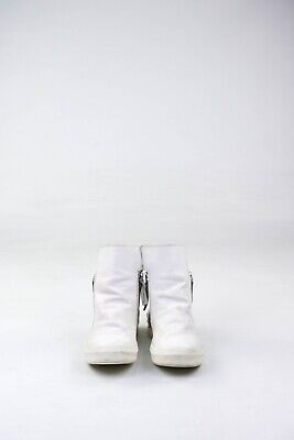Cinzia Araia White Leather High Top Zip Sneakers Size 35 Cinzia Araia White Leather High Top Zip Sneakers Size 35