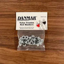 Danmar 20 Pack Nylon Tension Rod Washers Silver