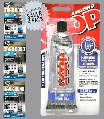 #ad Goop Plumbing 150011 3.7oz Sealant DAP Tank Bond Liquid Grip .2 Oz 7079800177 $13.95