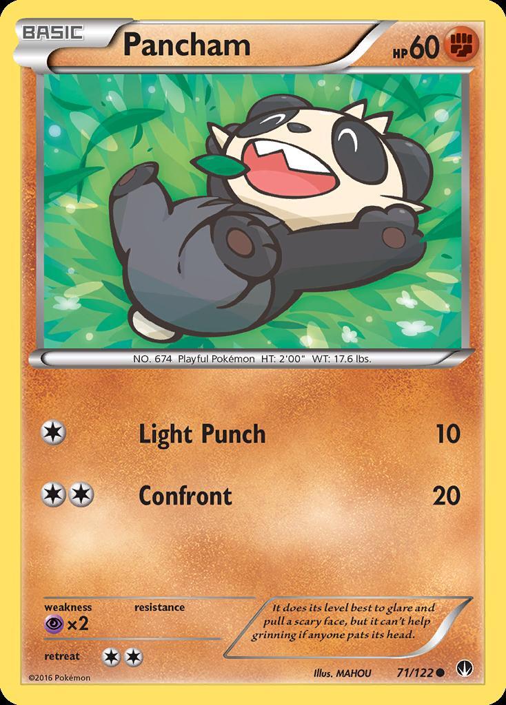 Pokemon Pancham (71/124) BREAKpoint LP