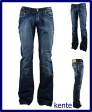 jeans da donna vita bassa a zampa bootcut gamba larga scampanati vintage 42 44