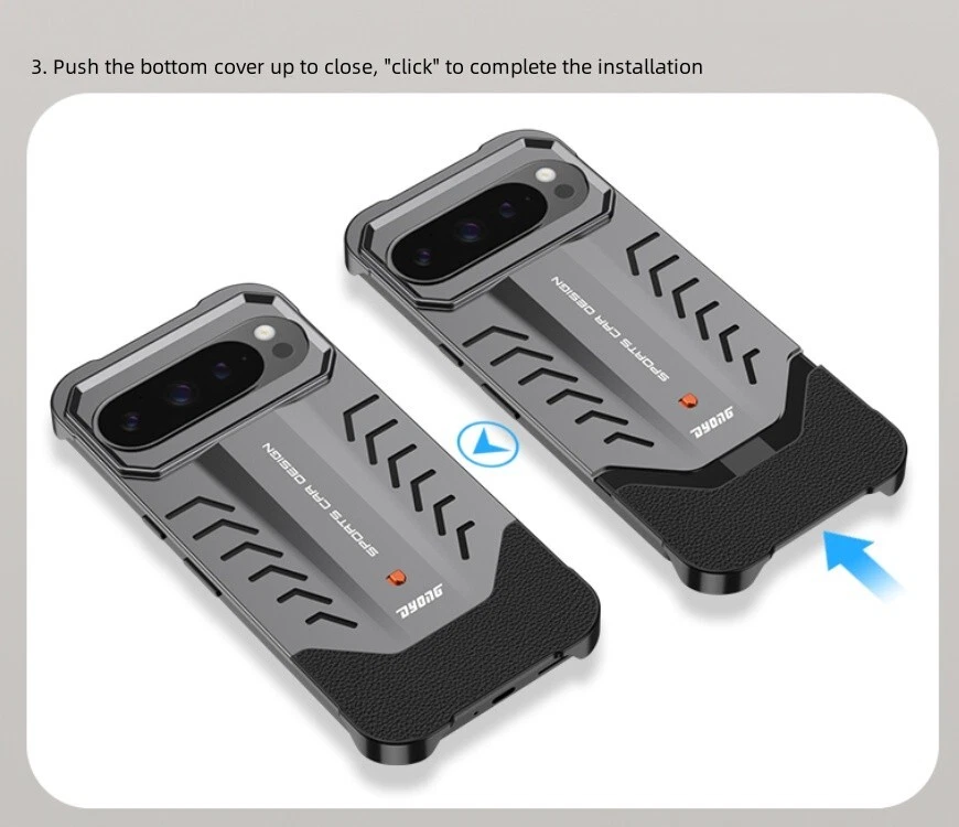 Luxury Metal Heat Dissipation Frameless Case For Googel Pixel 9 Pro , 9 Pro XL - Picture 13 of 15