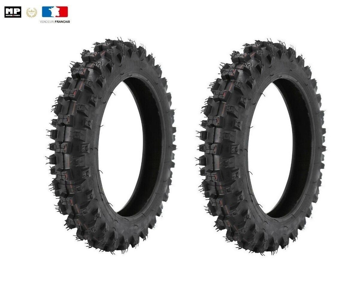 Pneus Cross Enduro 2.50 x 10 pouces en gomme haute densité pour moto tout-terrain de compétition