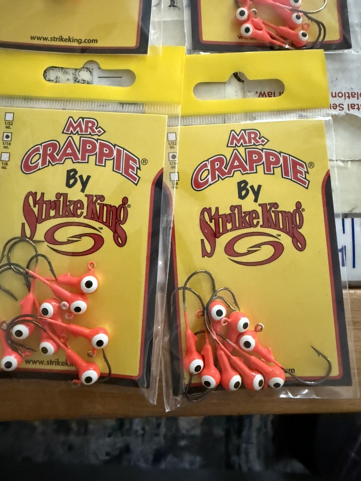 8X Strike King Mr. Crappie Jig Heads 8pk Crappie & Panfish Round Lead Head Jigs - Image 3