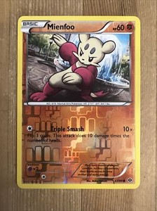 Pokémon TCG Mienfoo Next Destinies 67/99 Reverse Holo Common LP