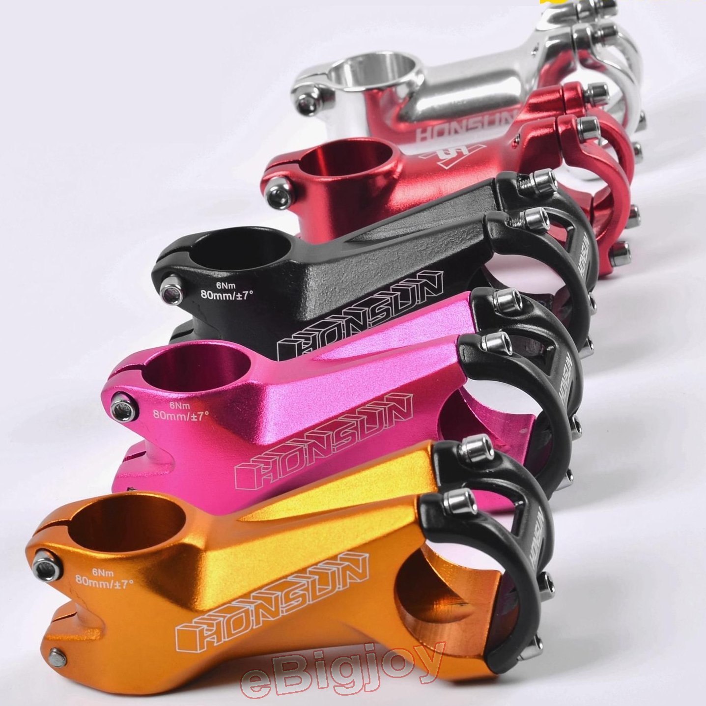 XC Bike Stem MTB Mountain Bicycle Stems 28.6*31.8*80MM 7 Degree 3D