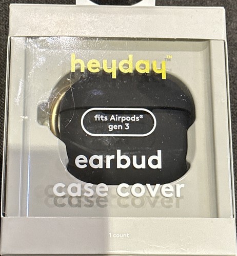 Heyday Earbud Case Cover for Apple Airpods Gen 3- Black - Picture 2 of 7
