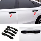 Bright black Accessories Door Handles Cover Trim For Honda Civic 2022-2025