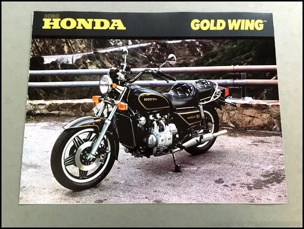 1980 Honda Gold Wing GL1100 Motorcycle Bike Vintage Sales Brochure
