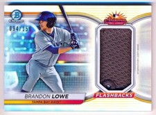 2021 Bowman Chrome Brandon Lowe AFL Flashback Jersey #AFLR-BL (094/150)