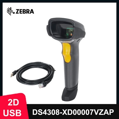 Symbol DS4308-XD00007VZAP Extreme Density 1D/2D/QR Barcode Scanner w/ USB Cable
