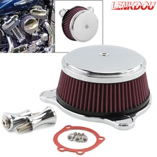 Chrome Smooth Air Cleaner Intake Filter For Harley Electra Glide Road King 93-07