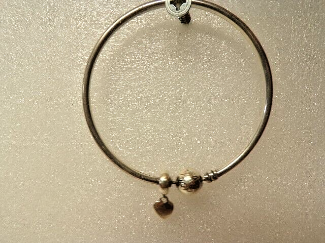 Pandora 7-inch bangle bracelet with included 2238 charm-image