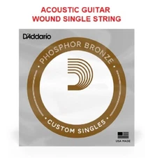 Single String .053 Phosphor Bronze Wound Acoustic Guitar String D'Addario PB053