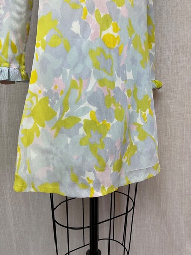 Mini Vestido De Colección Años 60 Mod Pastel Floral Volantes Línea A Scooter Twiggy Crepe Poli S - Imagen 13 de 19