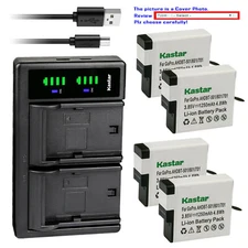 Kastar Battery LTD2 USB Charger Replace Original Gopro AHDBT-601 battery Hero 6