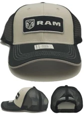 Ram Truck Buck Wear New Mesh Trucker Mopar Black Gray Tan Snapback Era Hat Cap