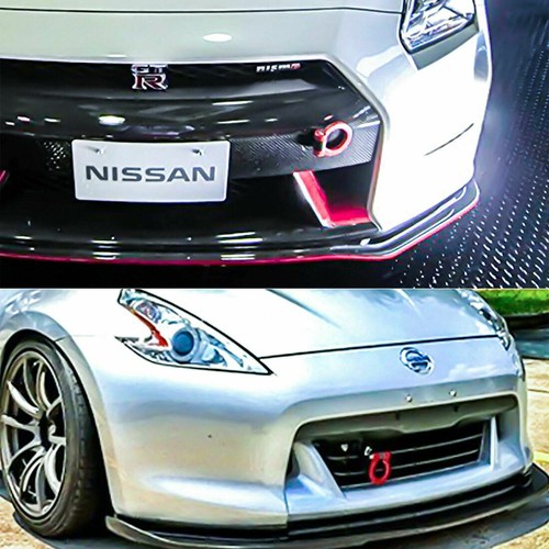 Track Racing Style Blue Aluminum Tow Hook For Nissan 350Z 370Z GT-R Infiniti G37 - Picture 8 of 9