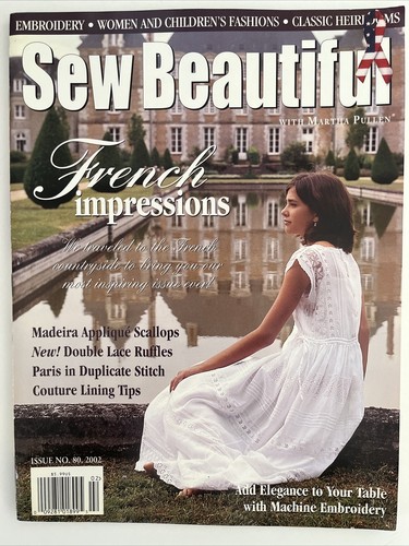 LOT: 2002 SEW BEAUTIFUL MAGAZINES, EUC, Patterns, Smocking, French Impressions - Picture 2 of 11