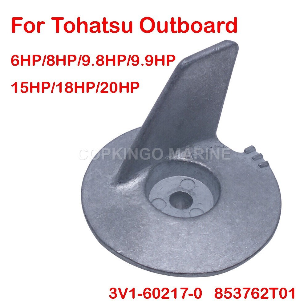 Trim Tab Anode For Tohatsu Outboard 6/8/9.8/9.9/15/18/20hp