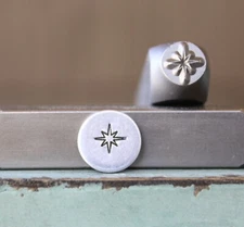 SUPPLY GUY 7mm Twinkle Star Metal Punch Design Stamp SGCH-464