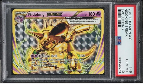 2016 Pokemon XY Evolutions Nidoking BREAK #46 PSA 10 GEM MINT