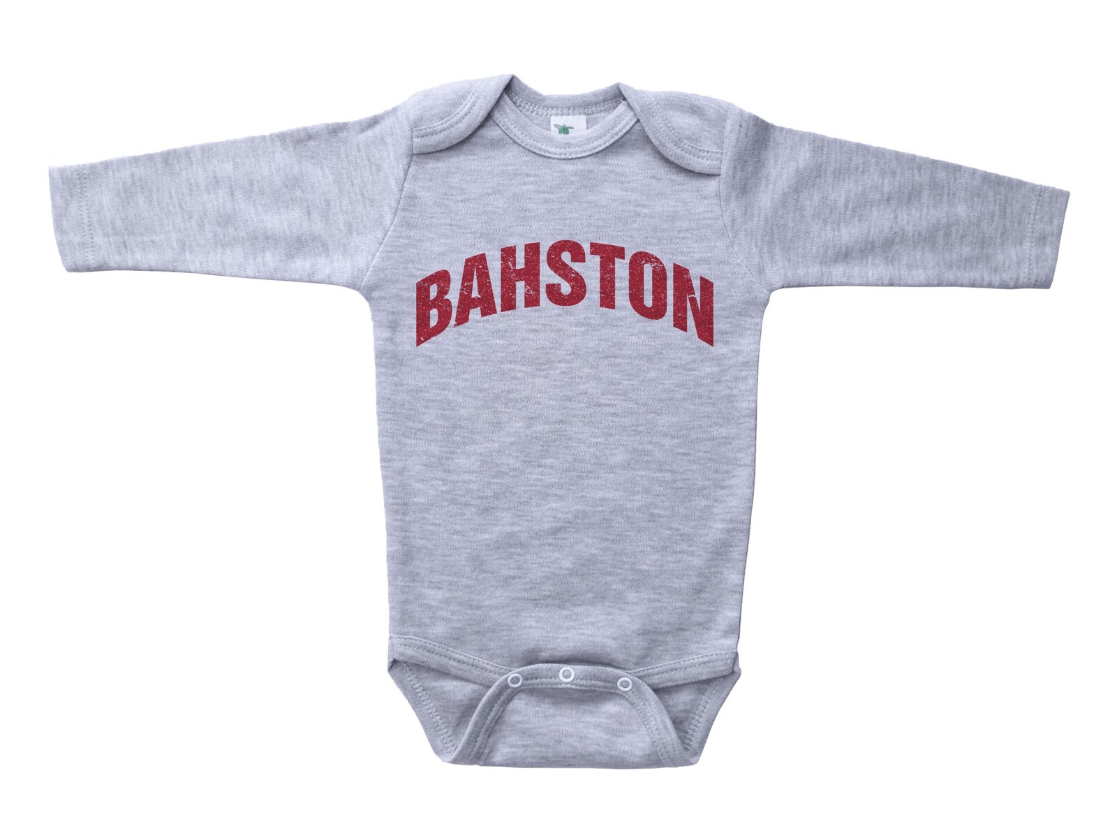 BAHSTON OnePiece, Cute Boston Bodysuit for Babies, Gray Unisex Baby