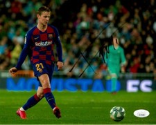 Barcelona FC Frenkie de Jong Autographed Signed 8x10 EPL Photo JSA COA #4