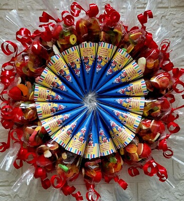 Kinder Party Tüten süße Zapfen gummiartig (Nachricht für Zitat auf mehreren Tüten) Pokemon 