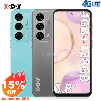 New 6.8 In Unlocked Android Smartphone 4+128GB Dual SIM Cell Phone 4G Octa Core