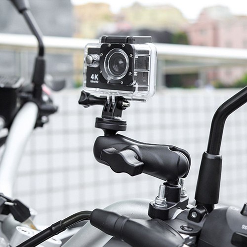 Holder Handlebar Rearview Mirror Mount For GoPro 10/98/7/6/5/4/3+ DJI