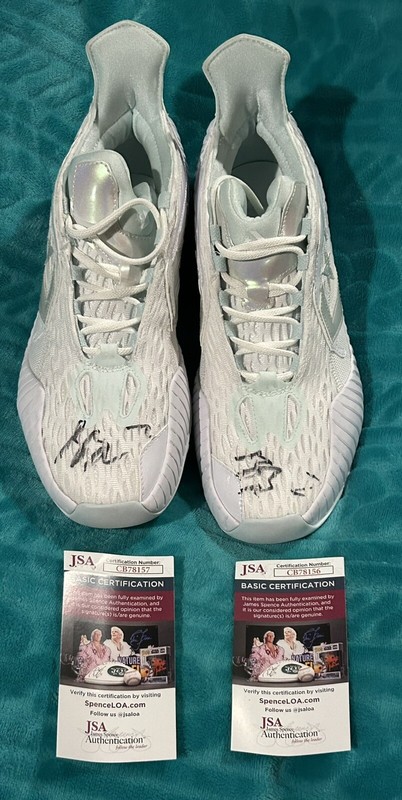 THUNDER SHAI GILGEOUS-ALEXANDER SIGNED CONVERSE BASKETBALL SHOES SNEAKERS JSA