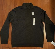 NWT Men's Croft Barrow 1/4 Zip Extra Soft Fleece Pullover M Comfort Warm