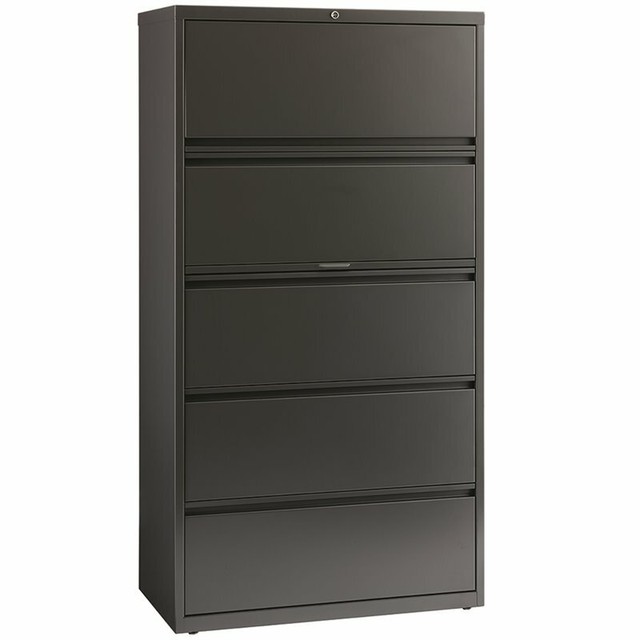 Hirsh Hl8000 Series 36 5 Drawer Lateral File Cabinet In Charcoal For Sale Online Ebay