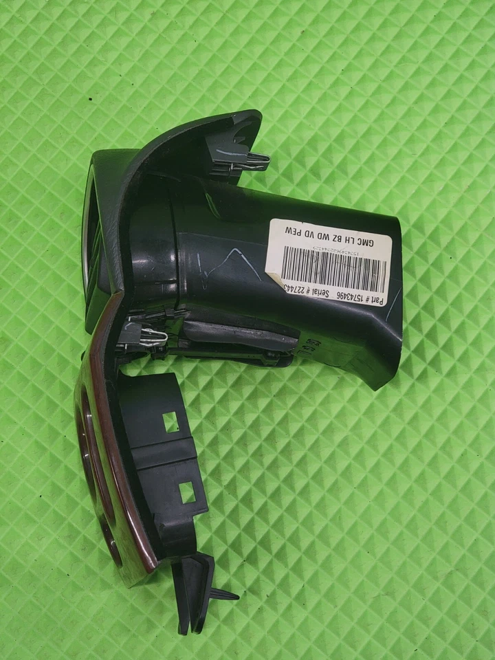 02-04 GMC ENVOY XL EMBELLECEDOR BISEL AIRE ACONDICIONADO CALENTADOR VENTILACIÓN REJILLA IZQUIERDA OEM Foto 3 de 4