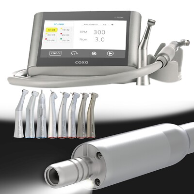 COXO Electric & Endo Motor LED 1:5 Handpiece 6:1 Endo Contra Angle C Puma Master