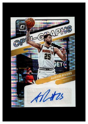 2021-22 Panini Donruss Optic Opti-Graphs Pulsar Autograph #25 Austin Rivers /20