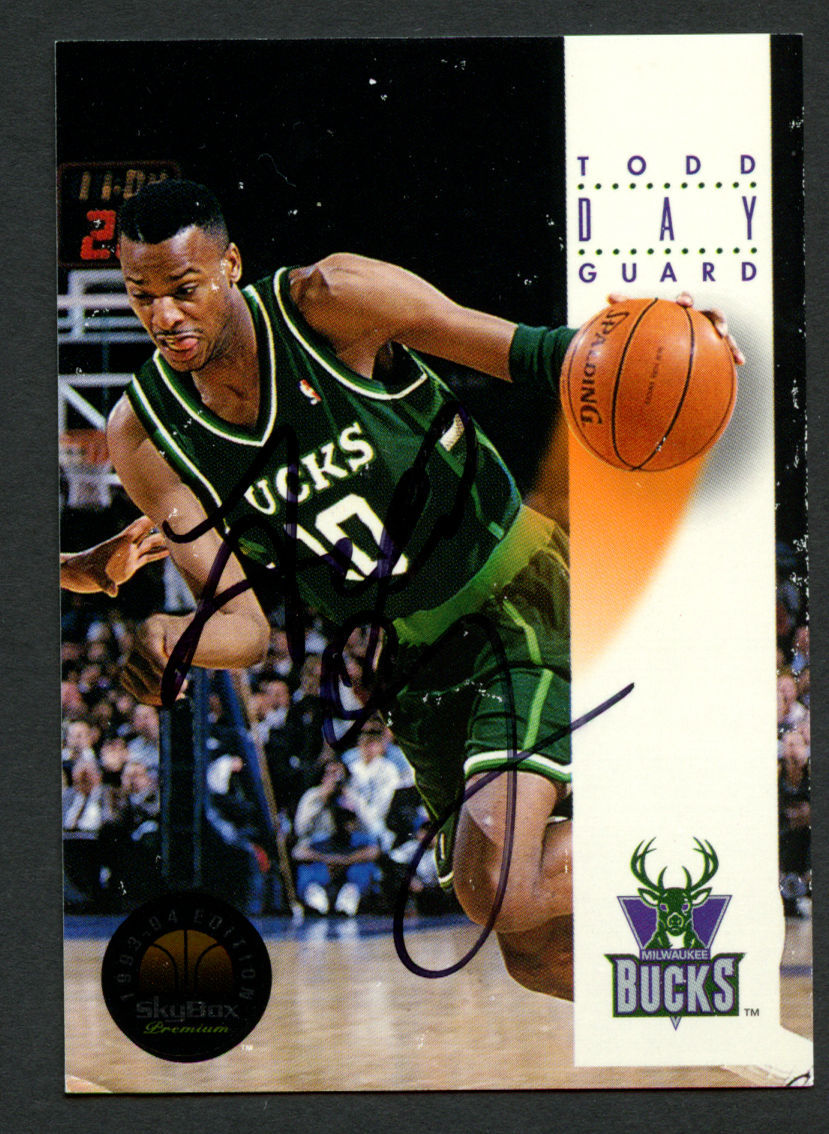 Todd Day #112 signed autograph auto 1993-94 SkyBox Basketball Trading Card
