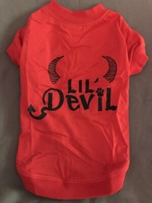 Zack & Zoey LiL' Devil Print Dog Tee Stay Dry Belly All Sizes New