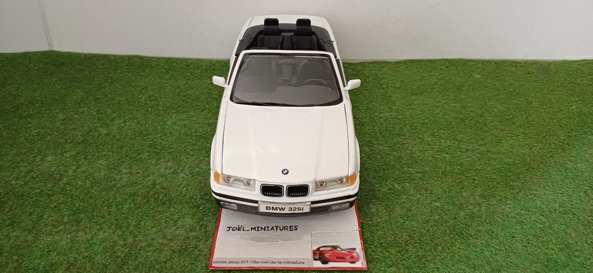 Miniature Maisto 1/18 - BMW 325i Cabriolet Blanc 1993 - Sans Boîte