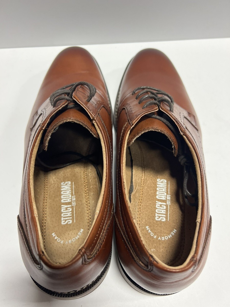 Stacy Adams Men\'s Faulkner Oxford Brown Size 10.5W Stacy Adams Mens Faulkner Oxford Brown Size 10.5W | eBay main image 3