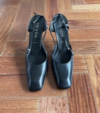 Vintage Prada Sling backs Never worn Made in Italy - 90s Heels - Size 38