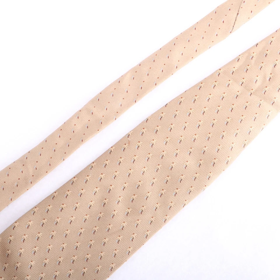 Nautica Necktie Tan Flowers Tie - Image 3 of 4