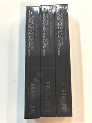 Laura Mercier LOT OF 3 Candleglow Concealer in #4 Medium-New, Boxed, Sealed Pack