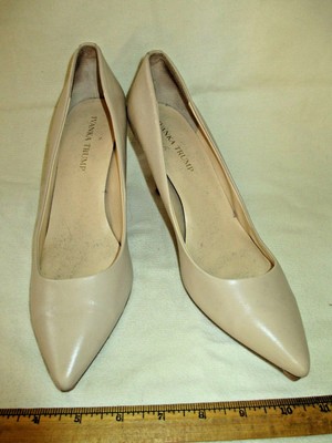 cream pointed toe heels