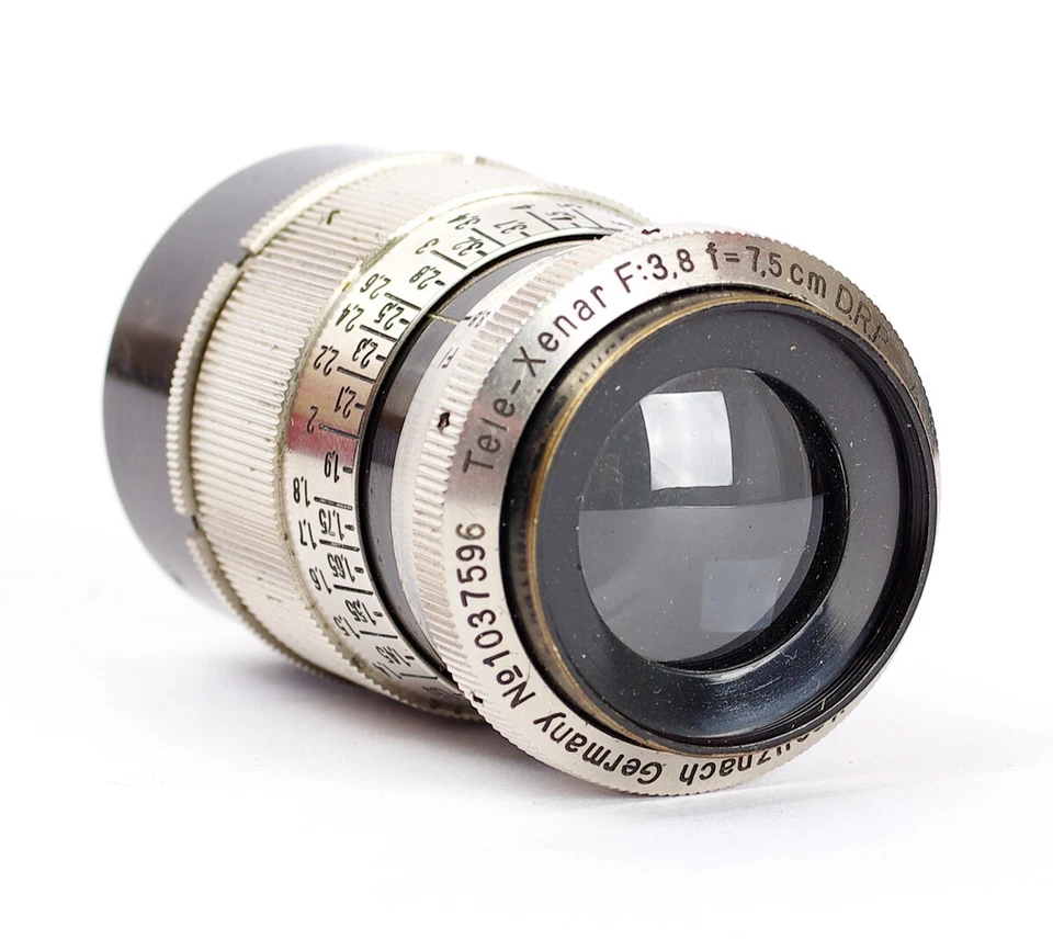 Jos Schneider Kreuznach Tele Xenar 3.8/7.5cm Nickel Black C-Mount No.1037596 - Image 2 of 3