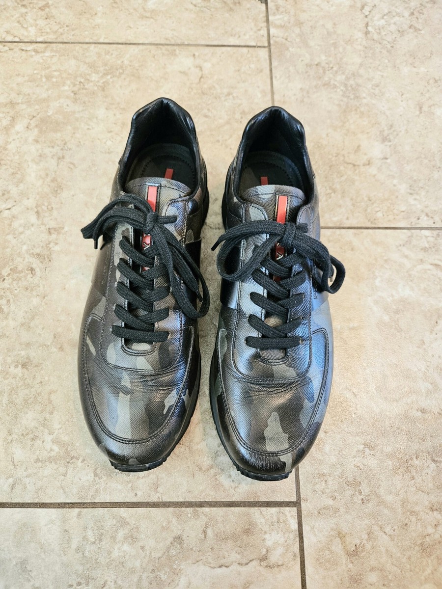 Prada Sport Mens Prada Camo Trainers Prada Multicolor Camouflage