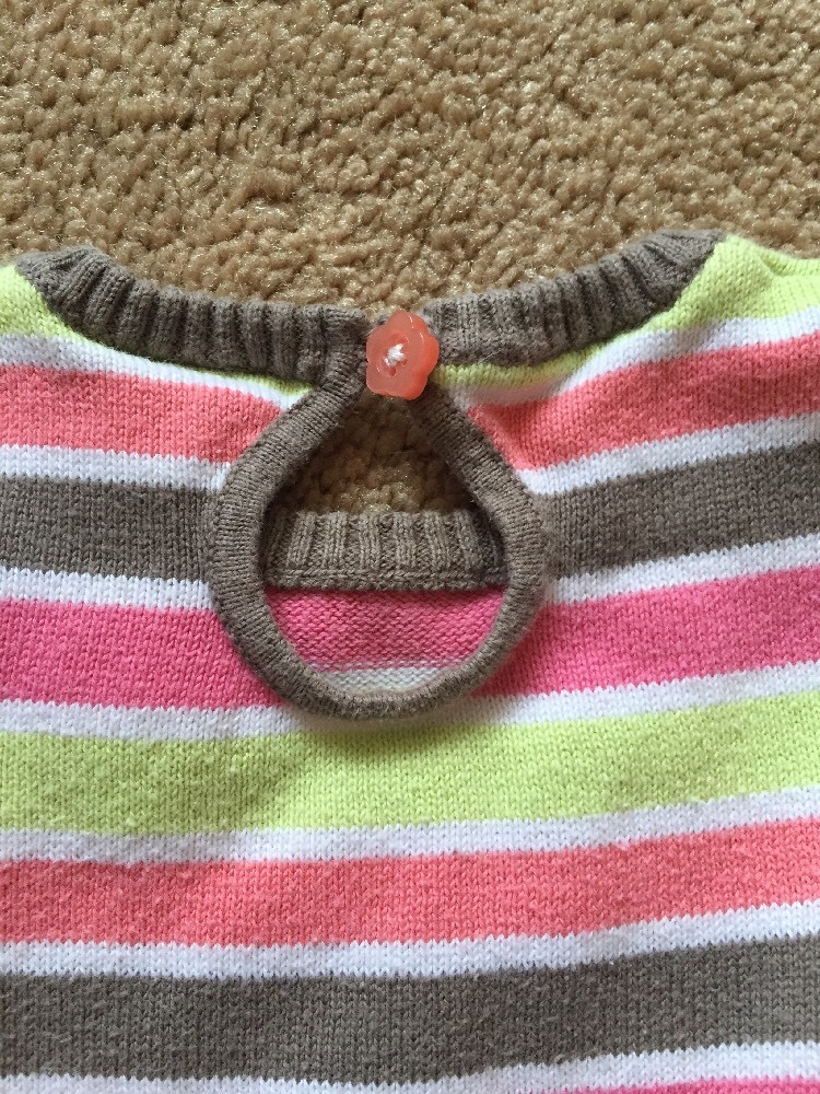 Baby Girls TU Sainsburys Multicoloured Striped Jumper Dress 36 Months